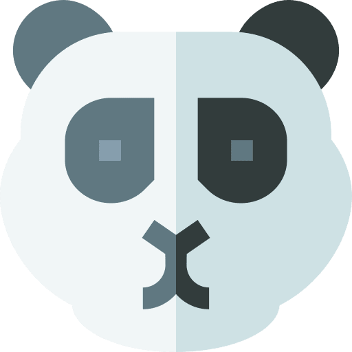 Panda animals panda bear icon Panda animals panda bear icon