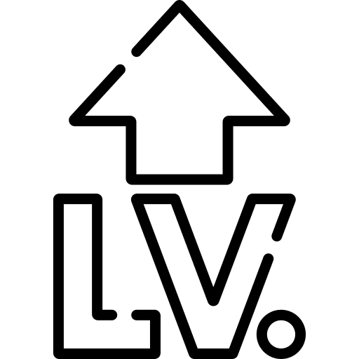 Level up level up gaming sign icon