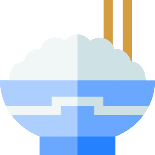 Rice food and restaurant asian rice bowl icon Rice food and restaurant asian rice bowl icon