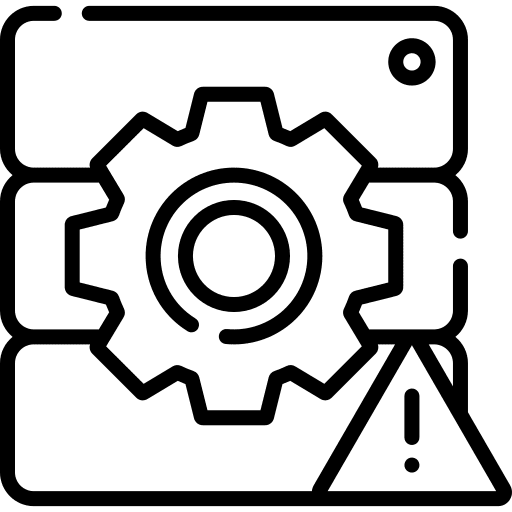 Server attention warning alert icon