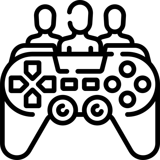 Gamepad user gaming team icon Gamepad user gaming team icon