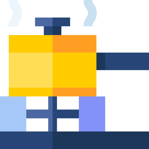 Cooking tools and utensils frying pan kitchen icon
