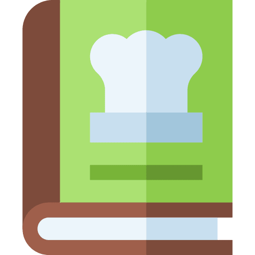 Recipe book kitchen gastronomy recipe book icon