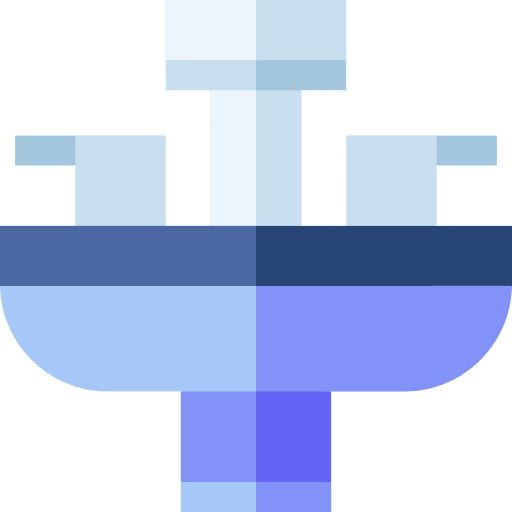 Sink bathroom washbasin water tap icon