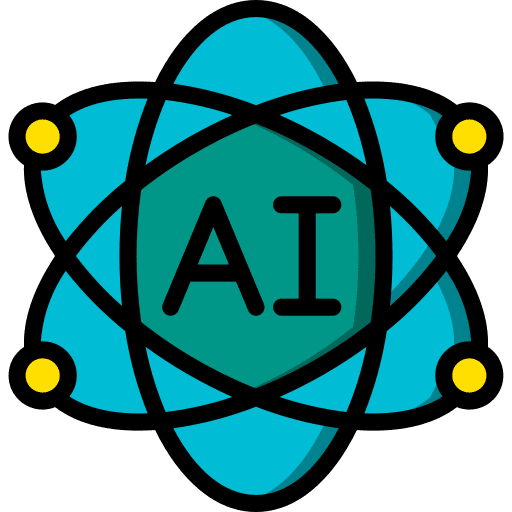 Artificial intelligence science fiction ai robotics icon