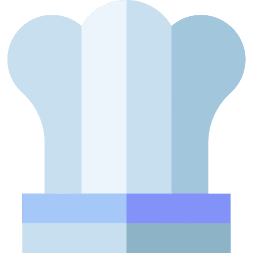 Chef hat people recipe icon