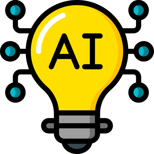 Ideas ai lightbulb ideas icon