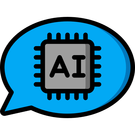 Conversation artificial intelligence electronics communications icon Conversation artificial intelligence electronics communications icon