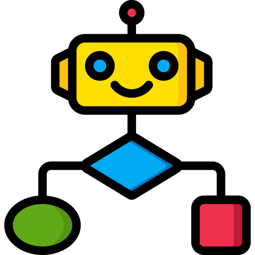 Flow diagram thinking automation flow diagram icon Flow diagram thinking automation flow diagram icon