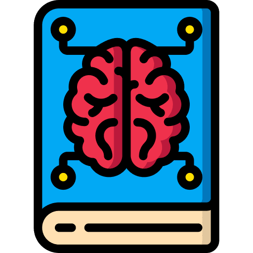 Book education artificial intelligence technology icon Book education artificial intelligence technology icon