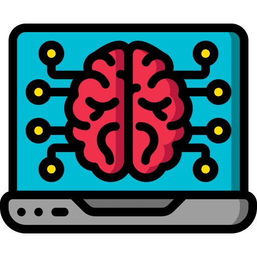 Laptop ai electronics science fiction icon Laptop ai electronics science fiction icon