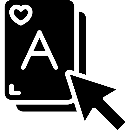 Poker cards cursor gaming gambling icon