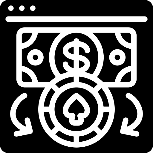 Cash money exchange entertainment payment icon