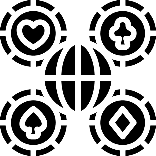 Online poker entertainment game gaming icon