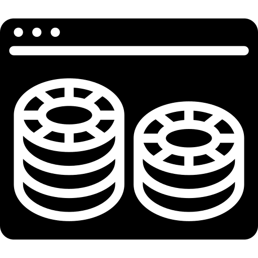 Poker chips entertainment online bet icon