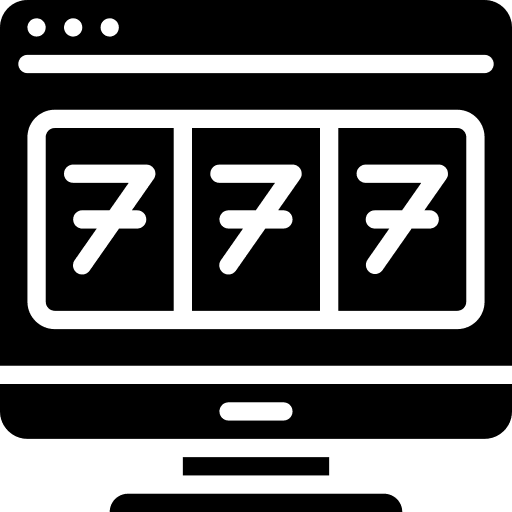 Slot machine bet casino gambling icon
