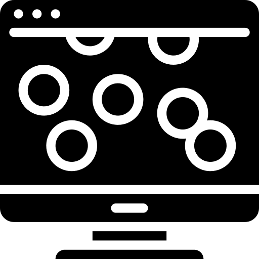 Desktop computer money gambling payment icon