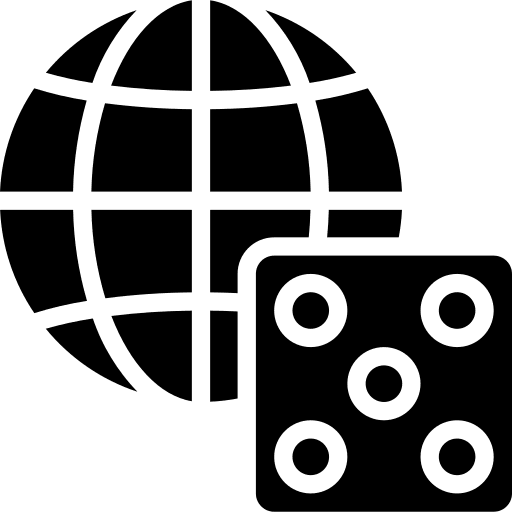 Online gambling dice internet roll icon