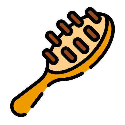 Hairbrush hair salon brush hairdressing icon