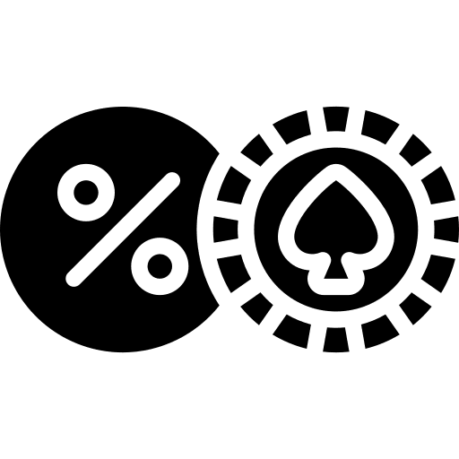 Poker chip money entertainment winning icon