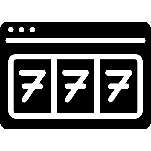 Slot machine entertainment bet gambling icon
