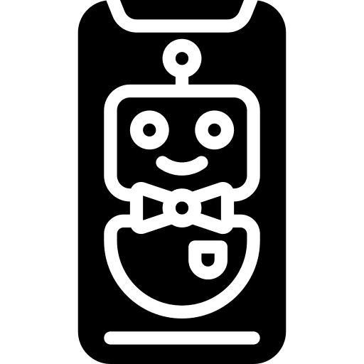 Smartphone gambling dealer smartphone icon