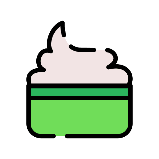 Hair mask mousse cosmetics hair care icon