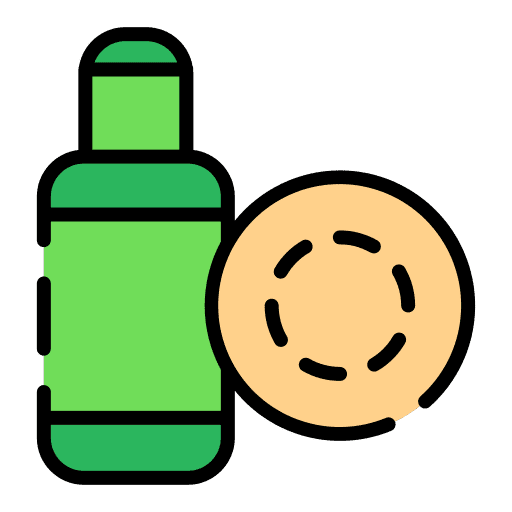 Makeup remover grooming cosmetics cotton discs icon