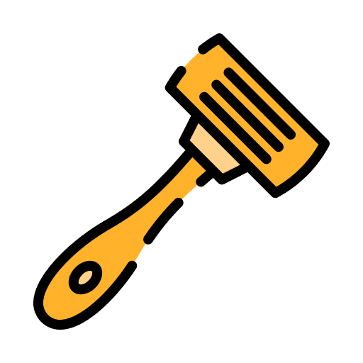 Razor cut depilation razor icon Razor cut depilation razor icon