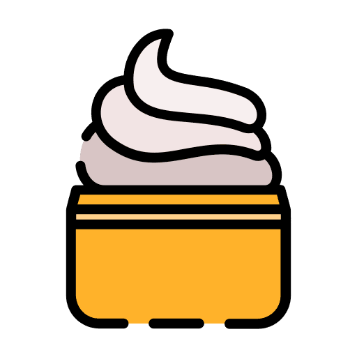 Cream skincare lotion wellness icon Cream skincare lotion wellness icon