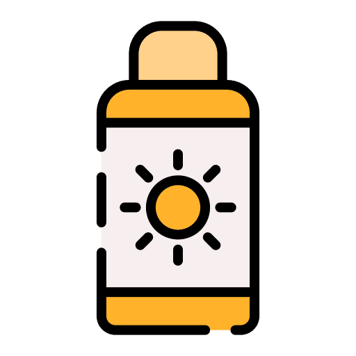Sun cream cosmetics holidays sunblock icon Sun cream cosmetics holidays sunblock icon