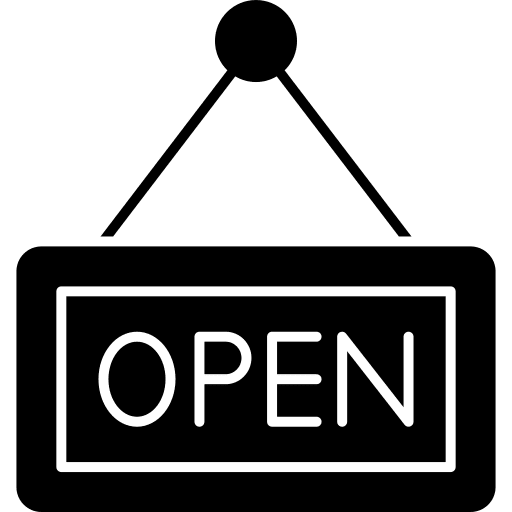 Open open signaling hanging icon Open open signaling hanging icon