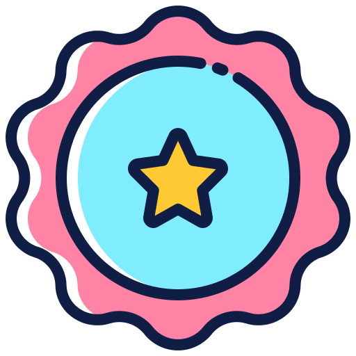 Badge sports and competition winner badge icon