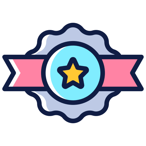 Badge reward star quality icon Badge reward star quality icon