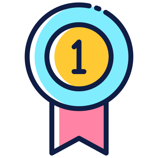 Medal sports and competition badge award icon