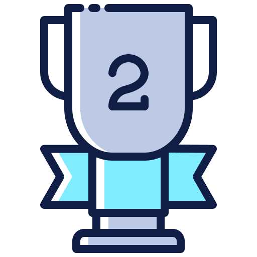 Trophy cup second award icon Trophy cup second award icon