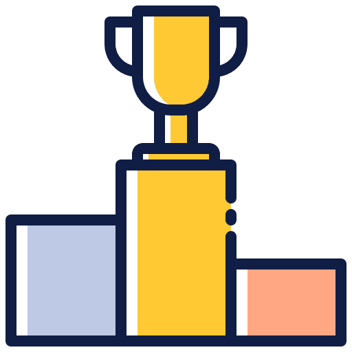 Winner sports and competition trophy prize icon Winner sports and competition trophy prize icon