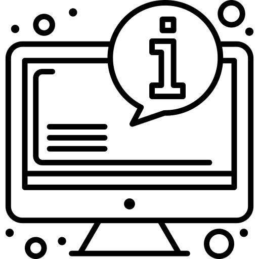 Info technology communications interface icon