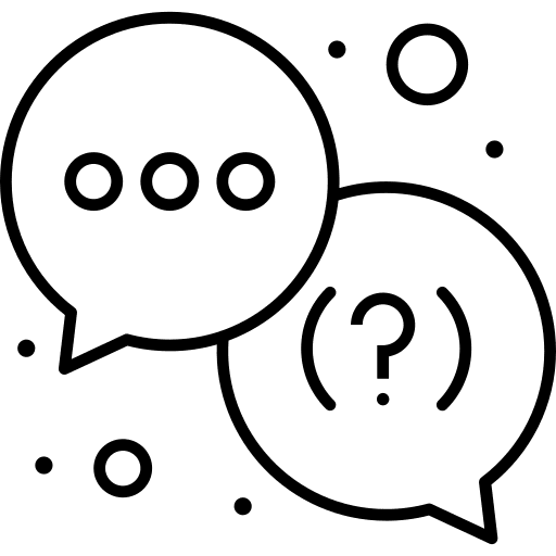 Question support talk technical support icon Question support talk technical support icon