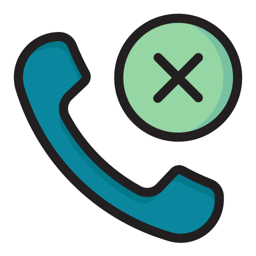 Missed call ui cross conversation icon Missed call ui cross conversation icon