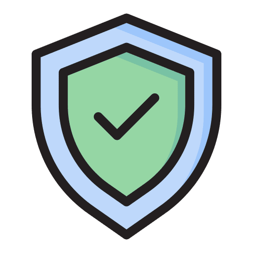 Secure protected security verify icon