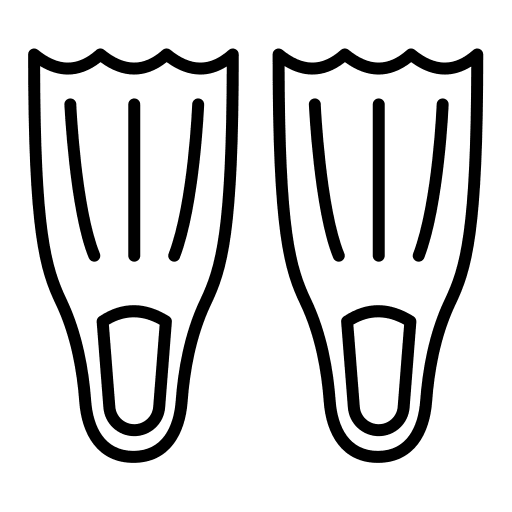 Diving sports and competition snorkel diving icon Diving sports and competition snorkel diving icon