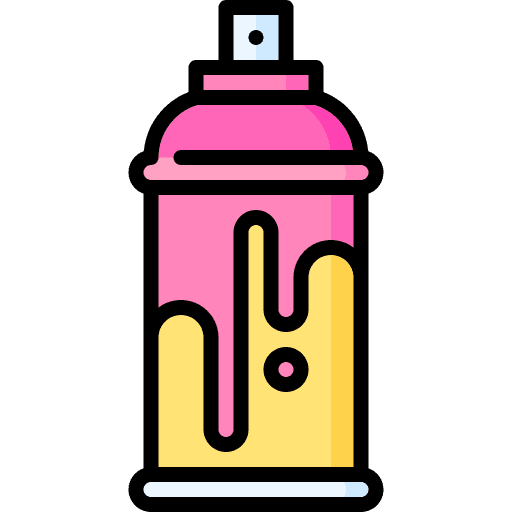 Spray paint art aerosol graffiti icon