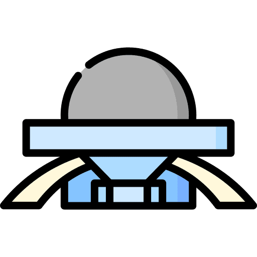 Planetarium observation explore telescope icon