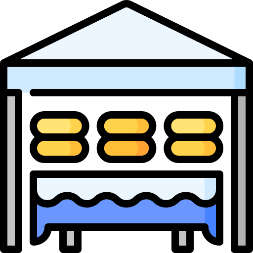 Market food stand food stall fast food icon Market food stand food stall fast food icon