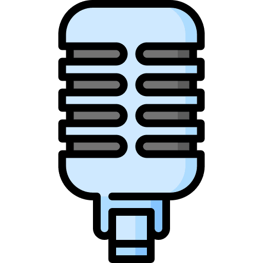 Microphone unmute voice recording electronics icon Microphone unmute voice recording electronics icon
