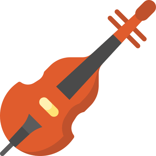 Double bass orchestra jazz string instrument icon Double bass orchestra jazz string instrument icon
