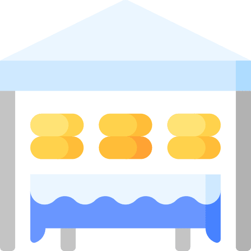 Market fast food food stand market icon Market fast food food stand market icon