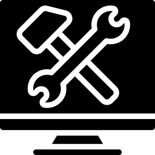 Technical support operator it support service icon