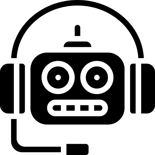 Customer support robotics customer care customer support icon